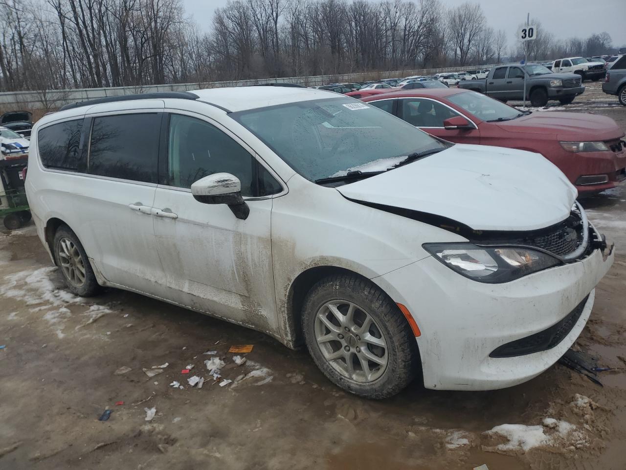 2021 Chrysler Voyager VIN 2C4RC1DG0MR505320 Copart auction photo, front end damage thumbnail 4