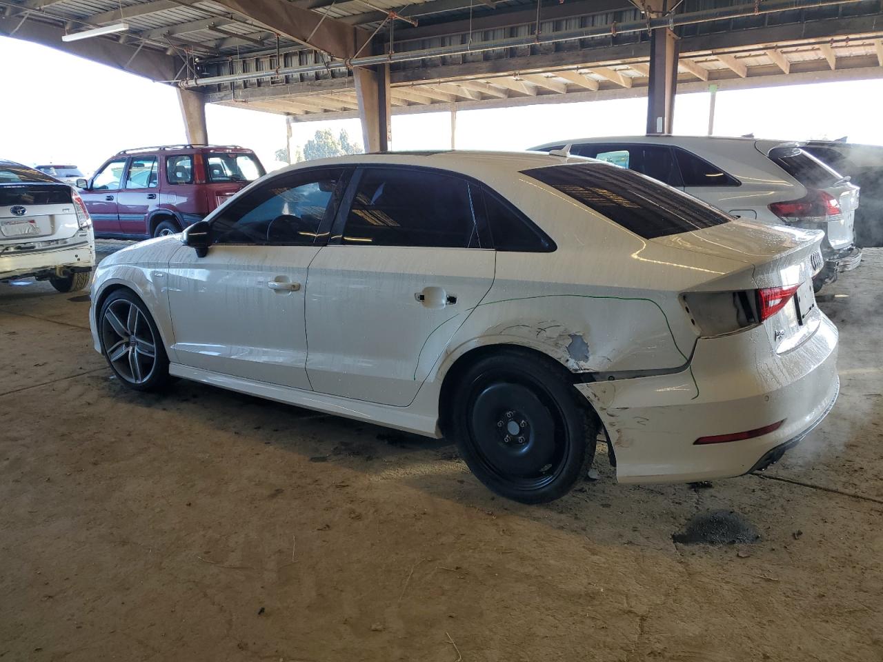 2016 Audi A3 VIN WAUA7GFF7G1117127 Copart auction photo, rear end / stripped damage thumbnail 2