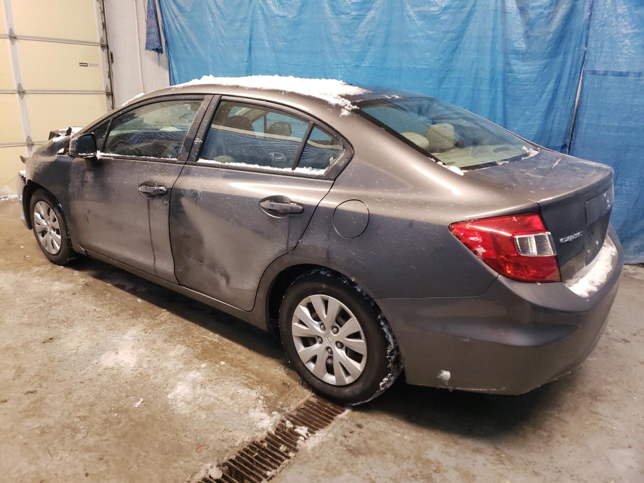 2012 Honda Civic VIN 19XFB2F59CE008161 Copart auction photo, front end / side damage thumbnail 2