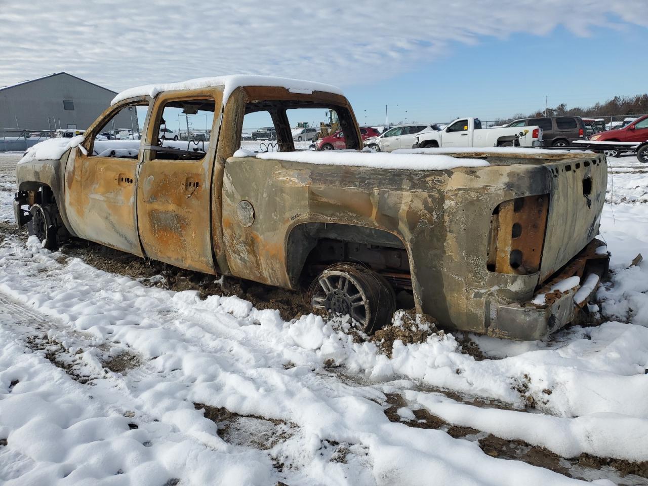2011 Chevrolet Silverado VIN 1GC1KYE87BF178998 Copart auction photo, burn damage thumbnail 2