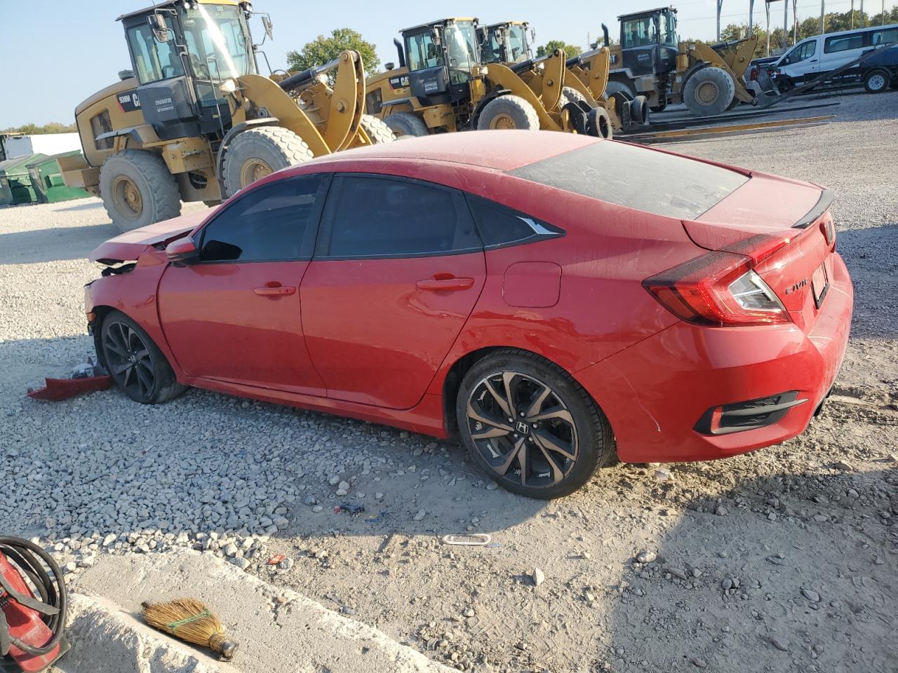 2019 Honda Civic VIN 2HGFC2F88KH598526 Copart auction photo, front end damage thumbnail 2