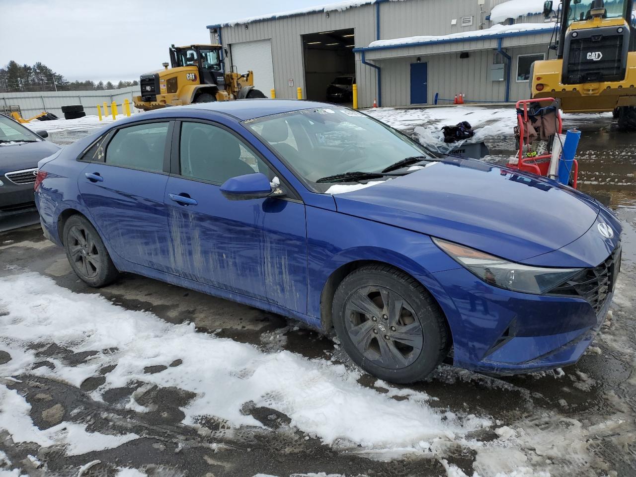 2021 Hyundai Elantra VIN 5NPLM4AG1MH045347 Copart auction photo, side damage thumbnail 4