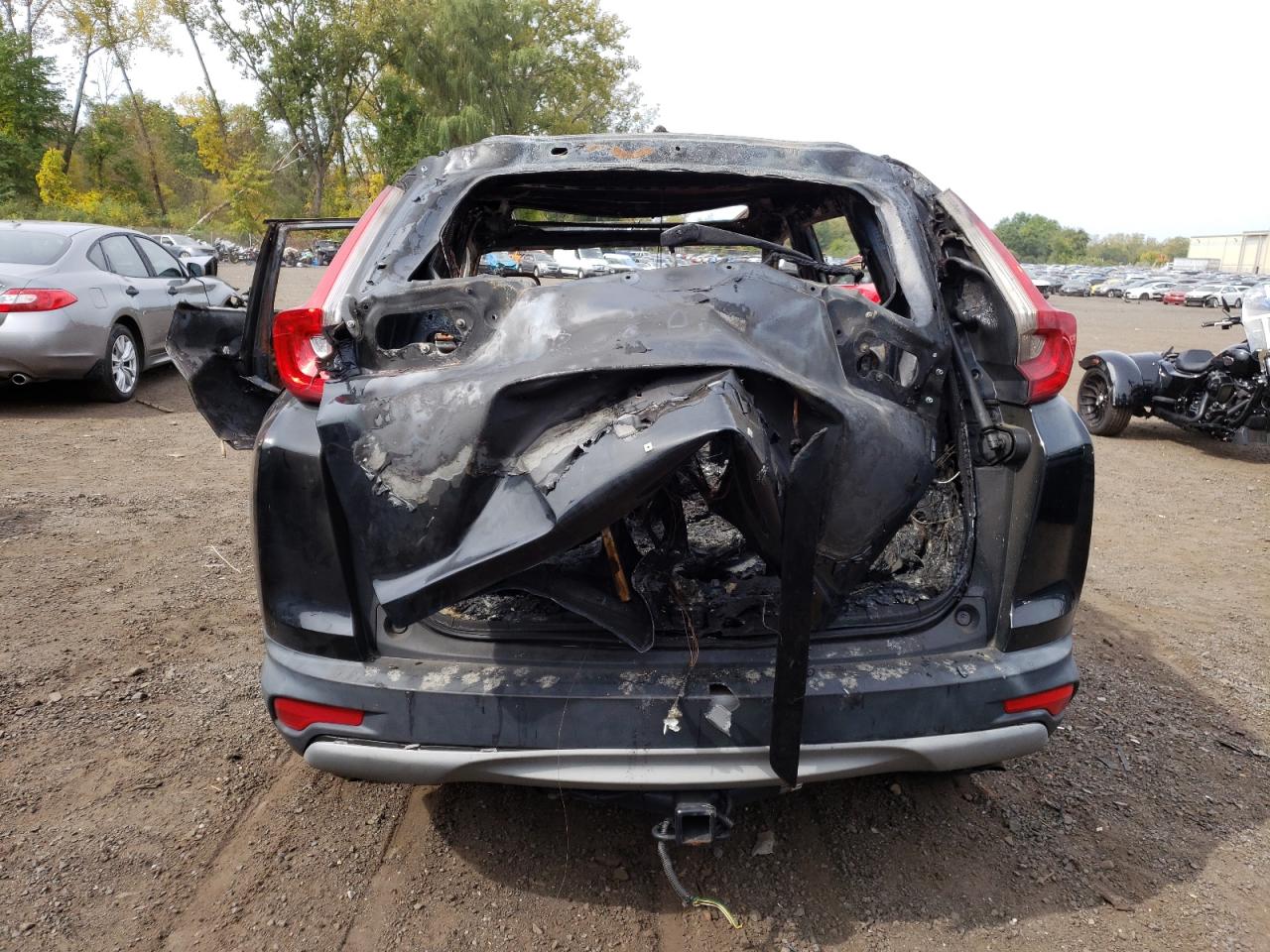 2019 Honda CR-V VIN 2HKRW2H57KH655523 Copart auction photo, burn / burn - interior damage thumbnail 6