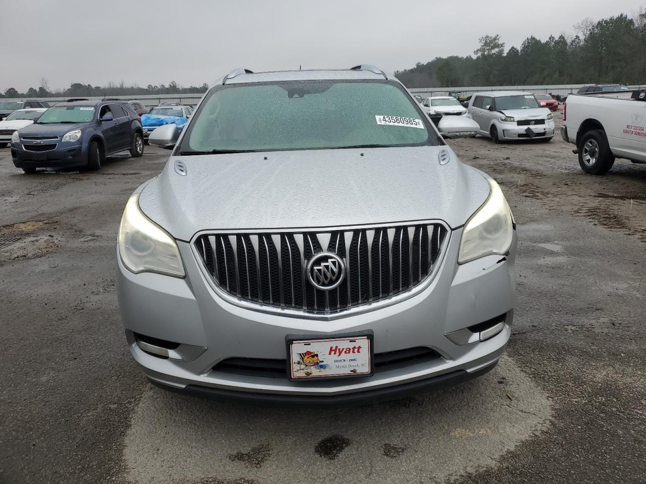 2014 Buick Enclave VIN 5GAKVBKD8EJ363171 Copart auction photo, front end / side damage thumbnail 5