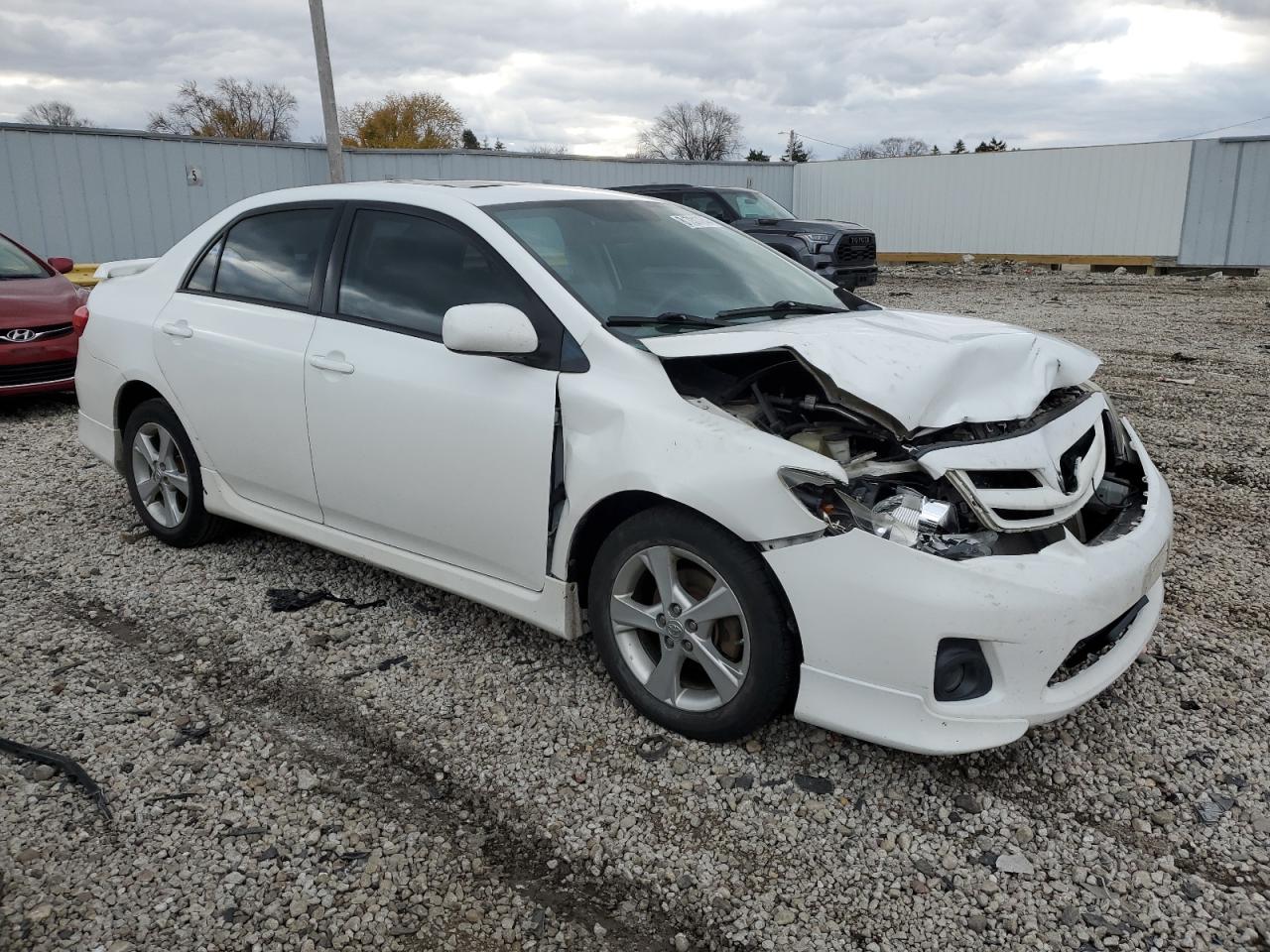 2011 Toyota Corolla VIN 2T1BU4EE4BC571752 Copart auction photo, front end damage thumbnail 4