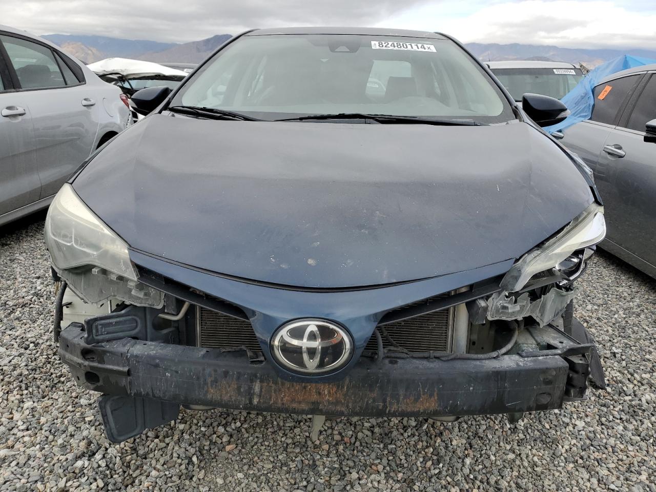 2017 Toyota Corolla VIN 5YFBURHE0HP647680 Copart auction photo, front end / side damage thumbnail 5