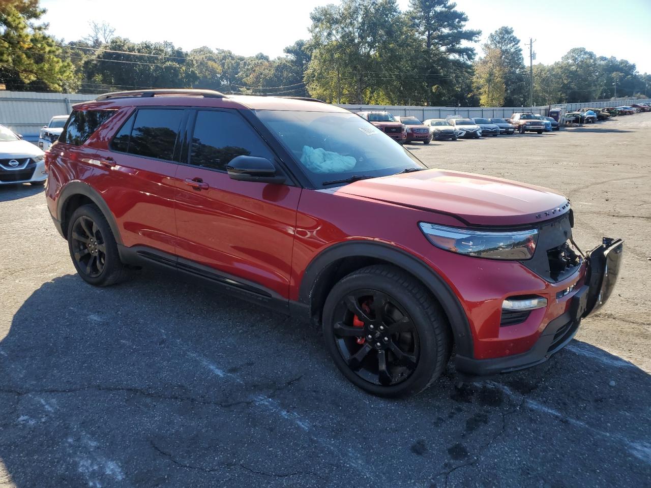 2021 Ford Explorer VIN 1FM5K8GC1MGB49251 Copart auction photo, front end damage thumbnail 4