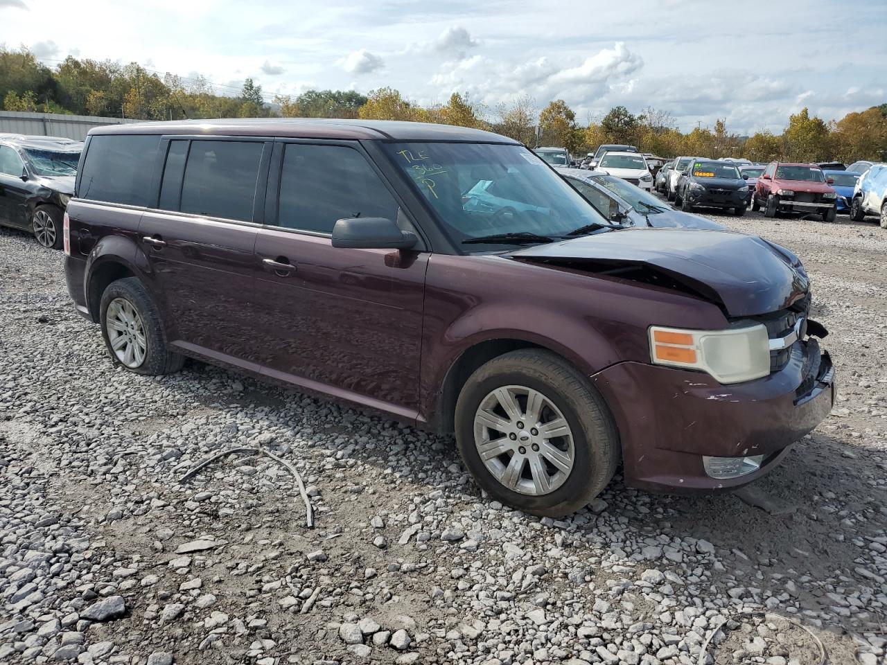 2011 Ford Flex VIN 2FMGK5BC9BBD29550 Copart auction photo, front end damage thumbnail 4