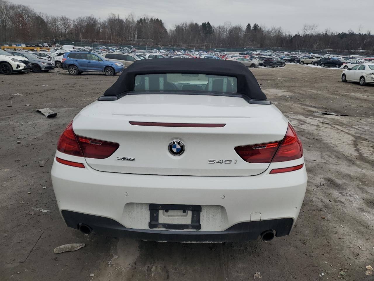 2014 BMW 6er VIN WBAYP5C5XEDZ27913 Copart auction photo, side / front end damage thumbnail 6