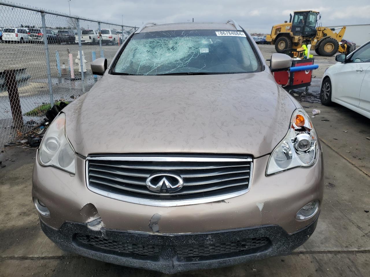 2010 Infiniti EX VIN JN1AJ0HR7AM757690 Copart auction photo, vandalism damage thumbnail 5