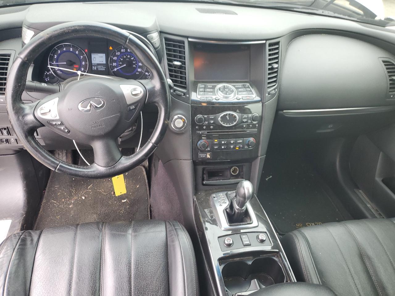 2015 Infiniti QX70 VIN JN8CS1MW0FM482664 Copart auction photo, front end damage thumbnail 8