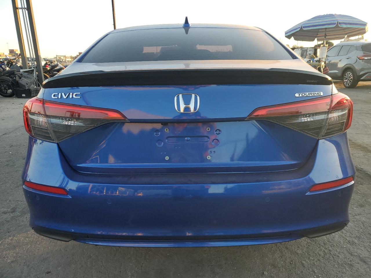 2022 Honda Civic VIN 2HGFE1F98NH305676 Copart auction photo, side damage thumbnail 6