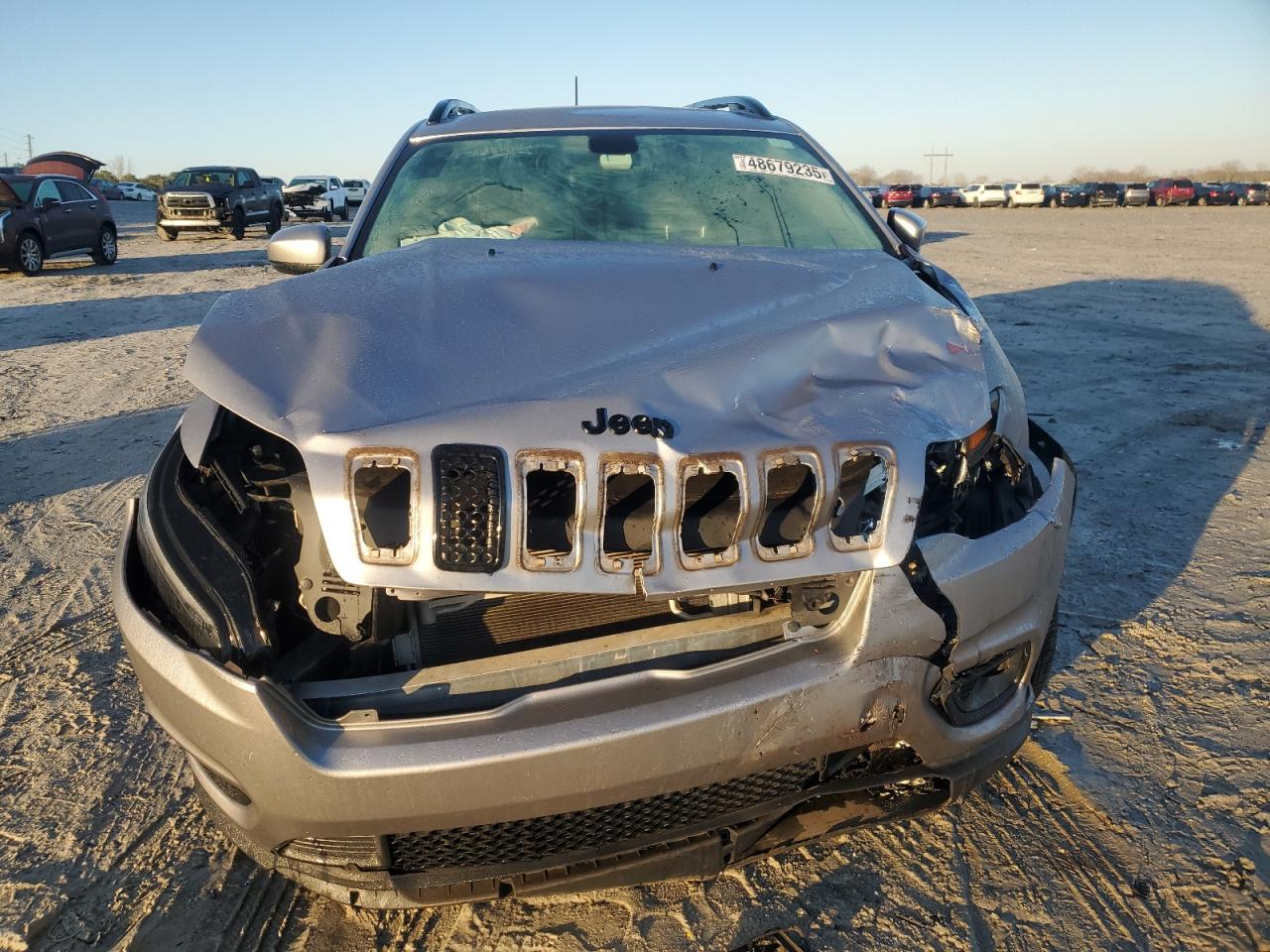 2020 Jeep Grand Cherokee VIN 1C4PJLLB3LD573594 Copart auction photo, front end / side damage thumbnail 5