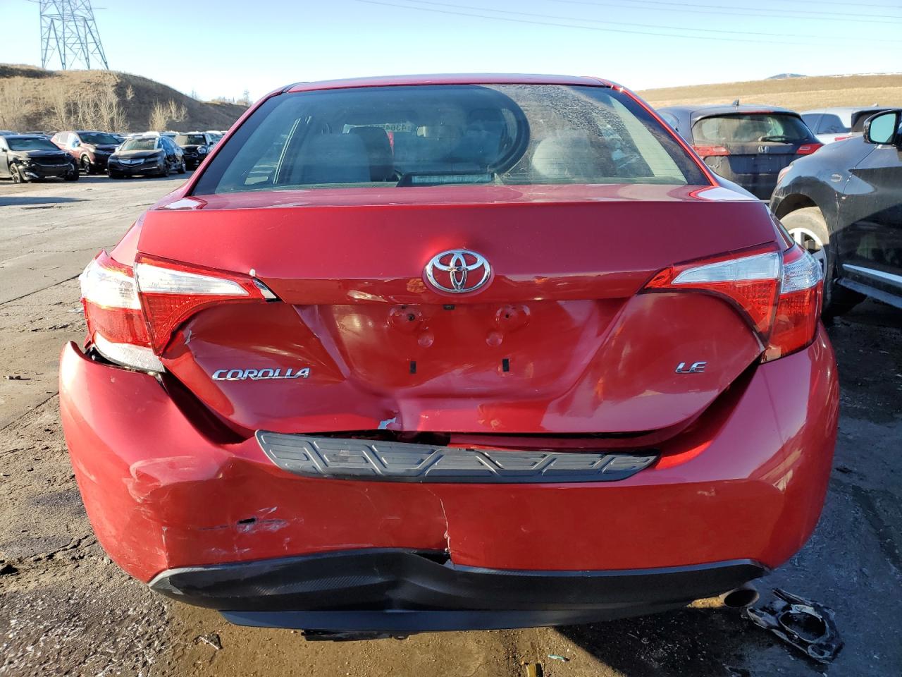 2016 Toyota Corolla VIN 2T1BURHE3GC619497 Copart auction photo, rear end / front end damage thumbnail 6