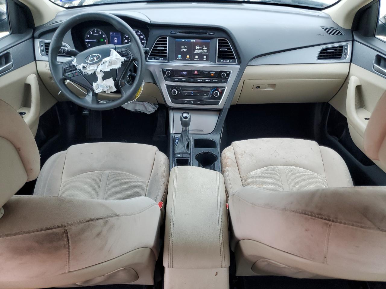 2017 Hyundai Sonata VIN 5NPE24AF1HH469767 Copart auction photo, front end / side damage thumbnail 8