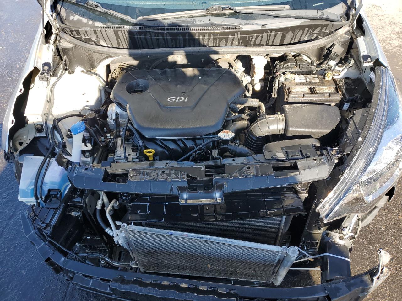 2013 KIA Rio VIN KNADN4A3XD6223214 Copart auction photo, front end / side damage thumbnail 11