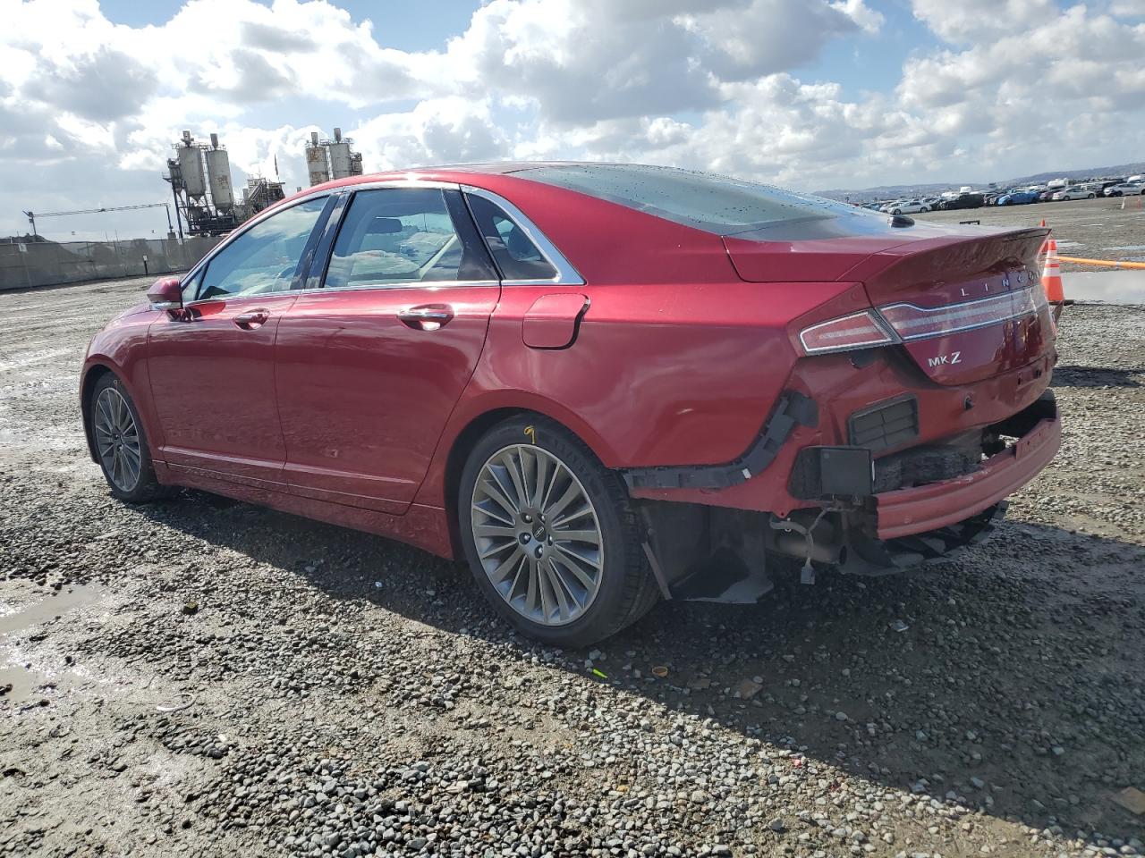 2013 Lincoln MKZ VIN 3LN6L2LU9DR823152 Copart auction photo, rear end damage thumbnail 2