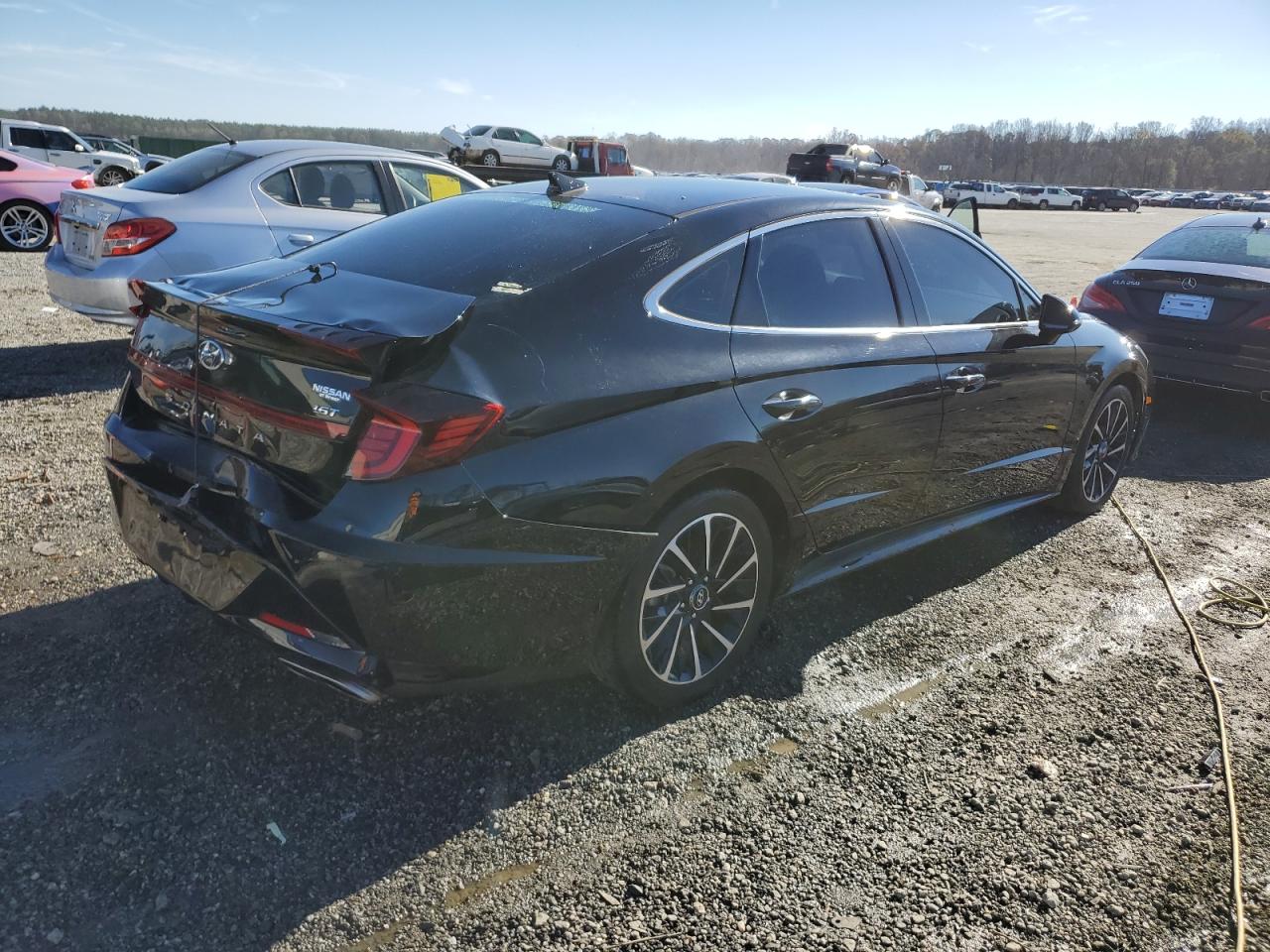 2020 Hyundai Sonata VIN 5NPEJ4J21LH004401 Copart auction photo, rear end damage thumbnail 3