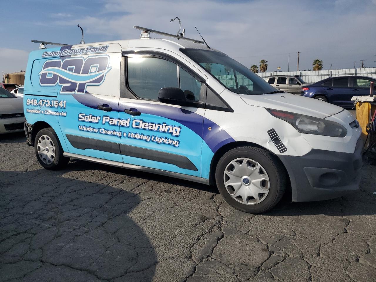 2017 Ford Transit VIN NM0LS7E76H1323669 Copart auction photo, rear end damage thumbnail 4