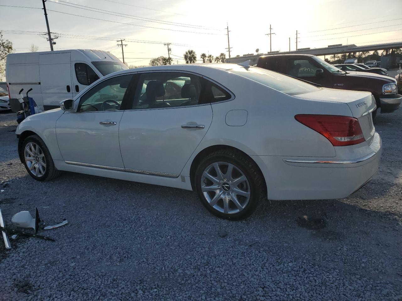 2013 Hyundai Equus VIN KMHGH4JH1DU066571 Copart auction photo, front end damage thumbnail 2