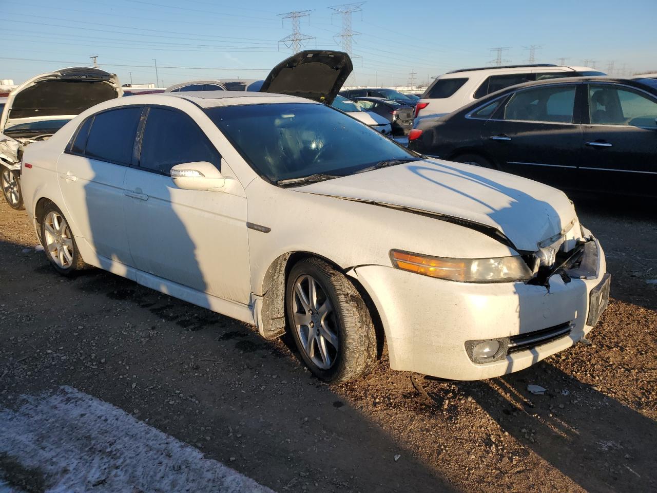 2008 Acura TL VIN 19UUA66278A055708 Copart auction photo, front end damage thumbnail 4