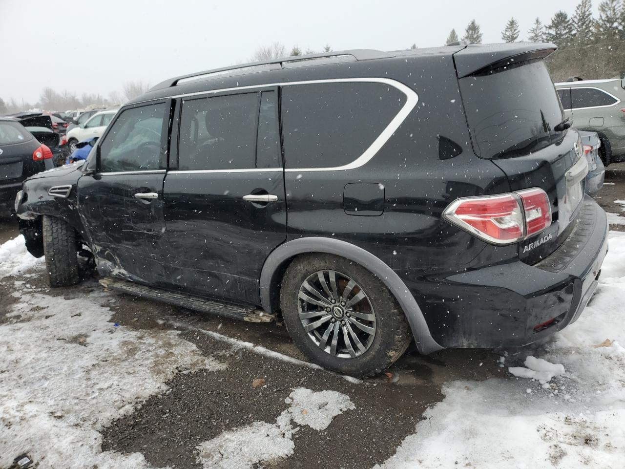 2018 Nissan Armada VIN JN8AY2NE2J9733052 Copart auction photo, side / undercarriage damage thumbnail 2