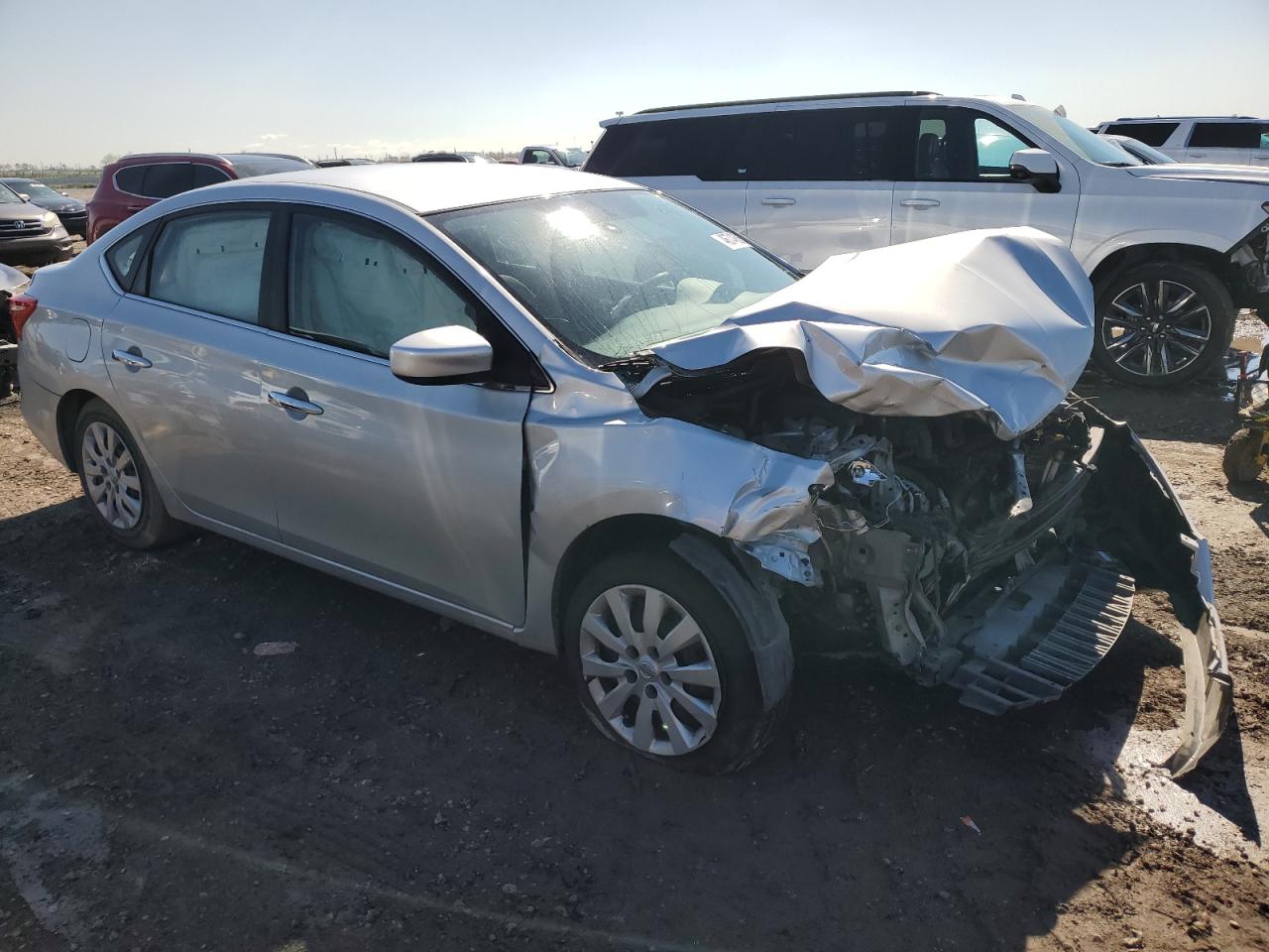 2018 Nissan Sentra VIN 3N1AB7AP4JY289297 Copart auction photo, front end / mechanical damage thumbnail 4