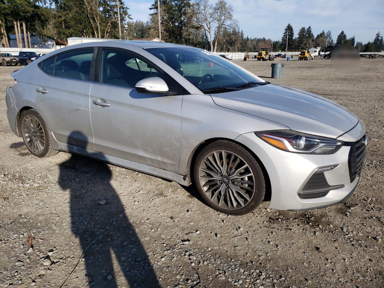2018 Hyundai Elantra VIN KMHD04LB2JU503489 Copart auction photo, rear end damage thumbnail 4