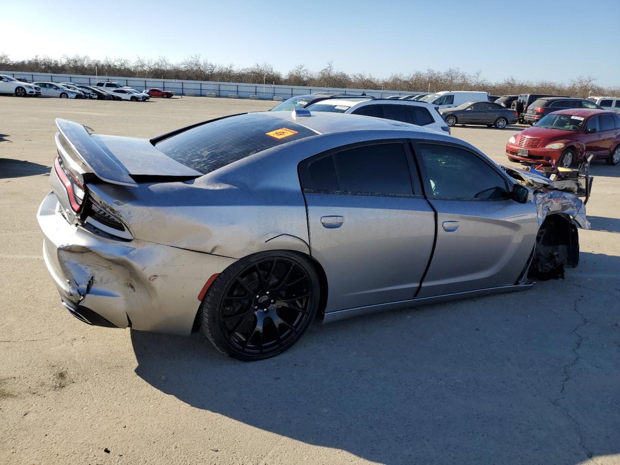 2015 Dodge Charger VIN 2C3CDXHG6FH765170 Copart auction photo, front end / rear end damage thumbnail 3
