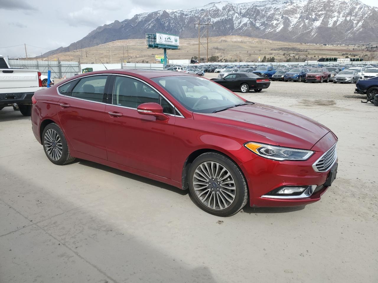 2017 Ford Fusion VIN 3FA6P0D99HR305836 Copart auction photo, rear end damage thumbnail 4