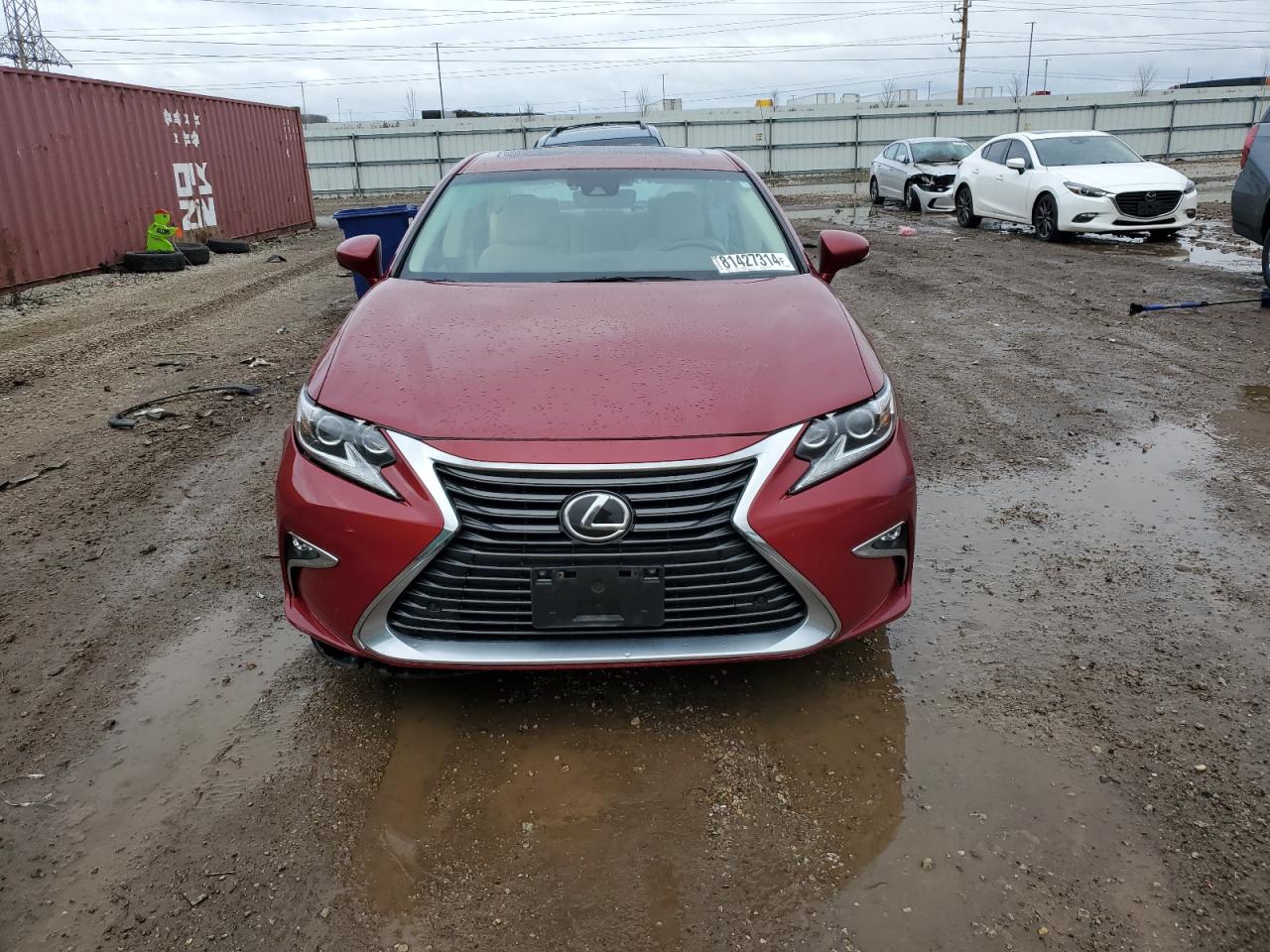 2017 Lexus ES VIN 58ABK1GG9HU036421 Copart auction photo, rear end / side damage thumbnail 5