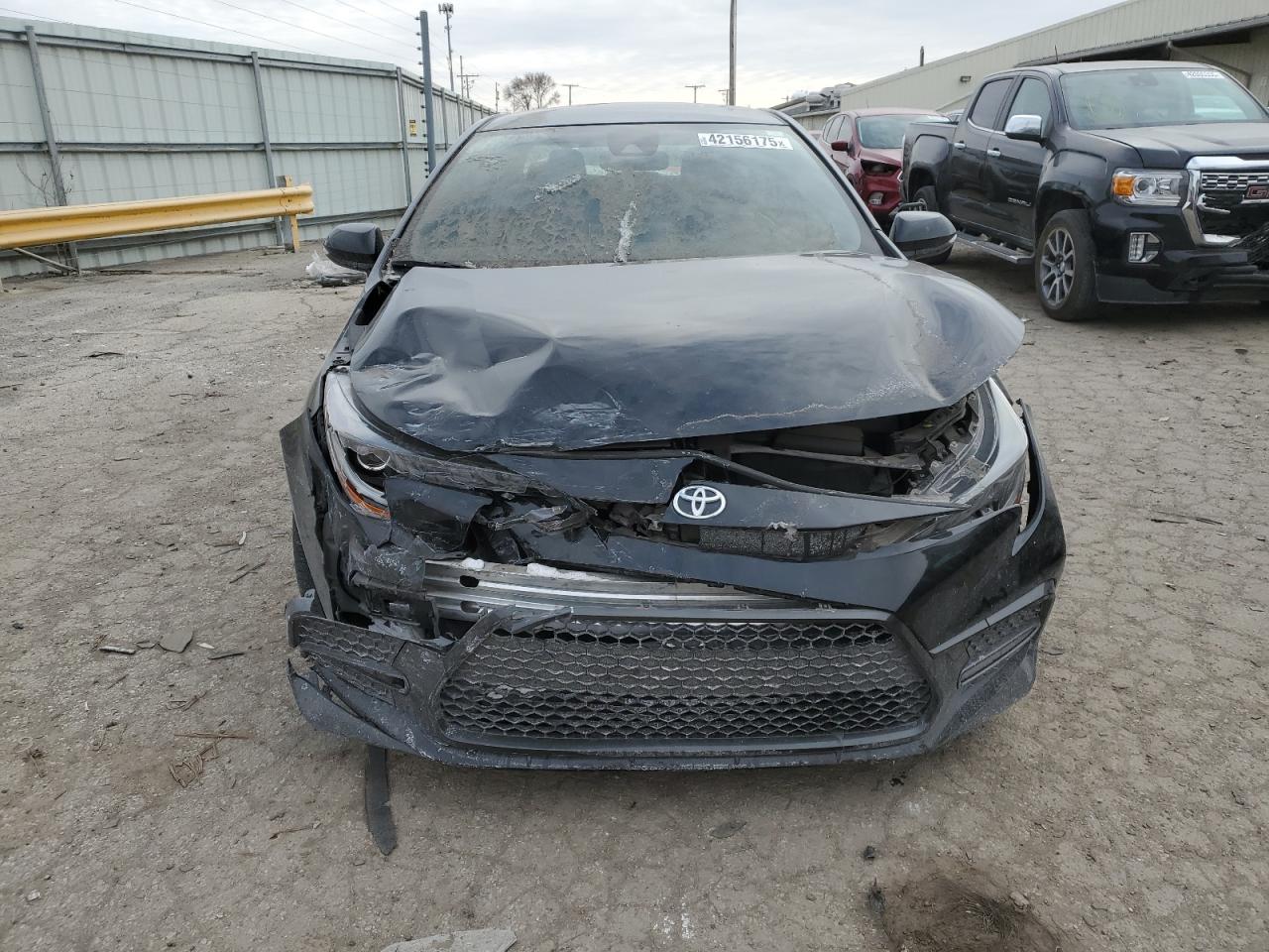 2021 Toyota Corolla VIN JTDS4MCE8MJ053847 Copart auction photo, front end / side damage thumbnail 5