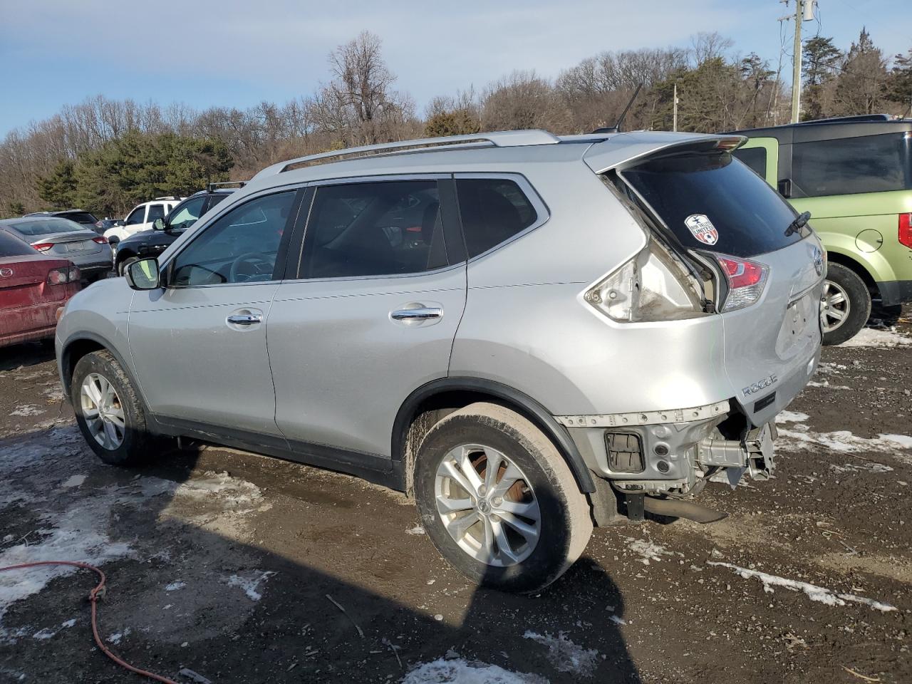 2016 Nissan Rogue VIN KNMAT2MV9GP615127 Copart auction photo, rear end damage thumbnail 2