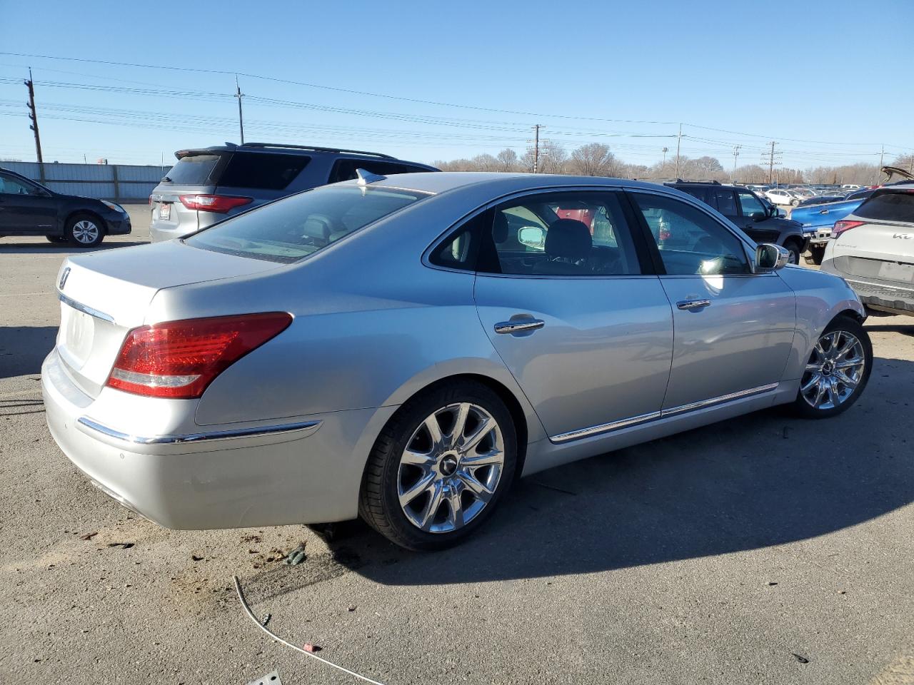 2013 Hyundai Equus VIN KMHGH4JH5DU060028 Copart auction photo, front end damage thumbnail 3