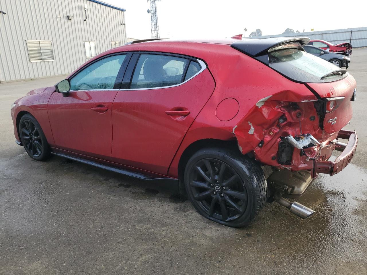 2022 Mazda 3 VIN JM1BPBJY4N1510888 Copart auction photo, rear end damage thumbnail 2