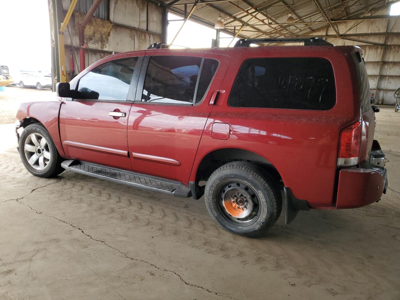 2007 Nissan Armada VIN 5N1AA08C17N701462 Copart auction photo, side / front end damage thumbnail 2