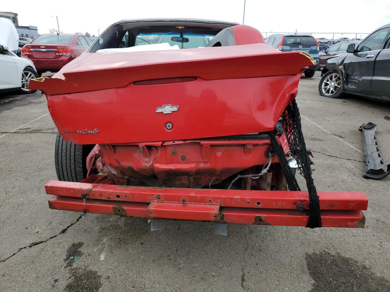 2002 Chevrolet Monte Carlo VIN 2G1WW12E729333367 Copart auction photo, rear end damage thumbnail 6