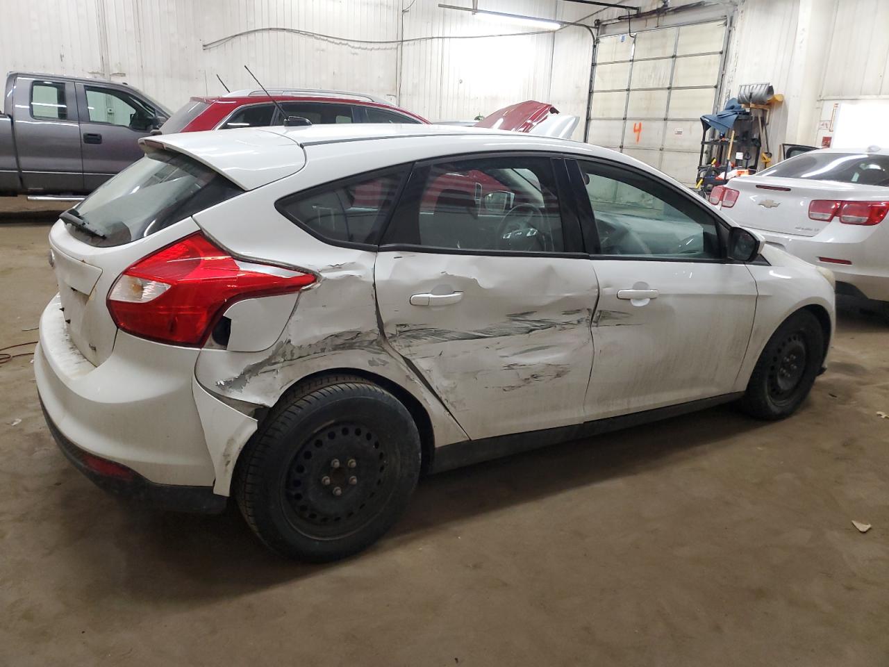2012 Ford Focus VIN 1FAHP3K22CL140395 Copart auction photo, side / rear end damage thumbnail 3