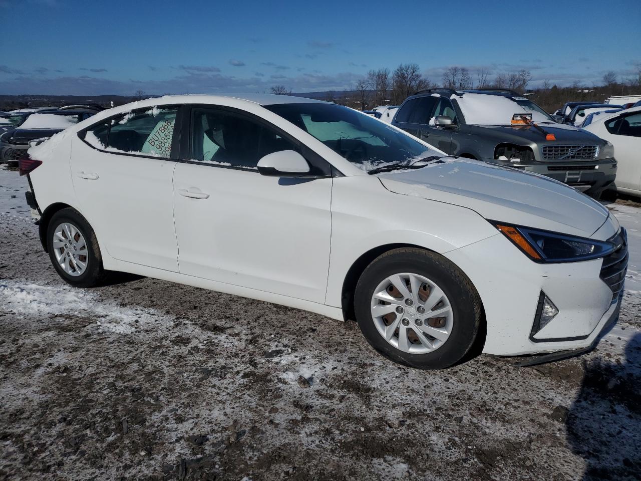 2019 Hyundai Elantra VIN 5NPD74LF8KH449596 Copart auction photo, rear end / side damage thumbnail 4