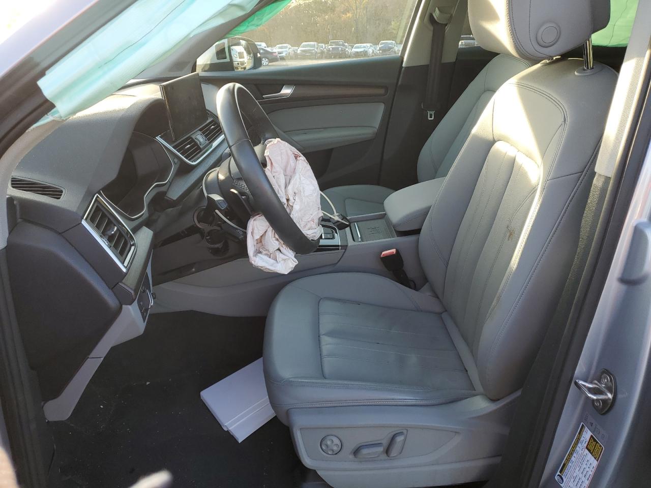 2021 Audi Q5 VIN WA1BAAFY0M2006734 Copart auction photo, front end / side damage thumbnail 7