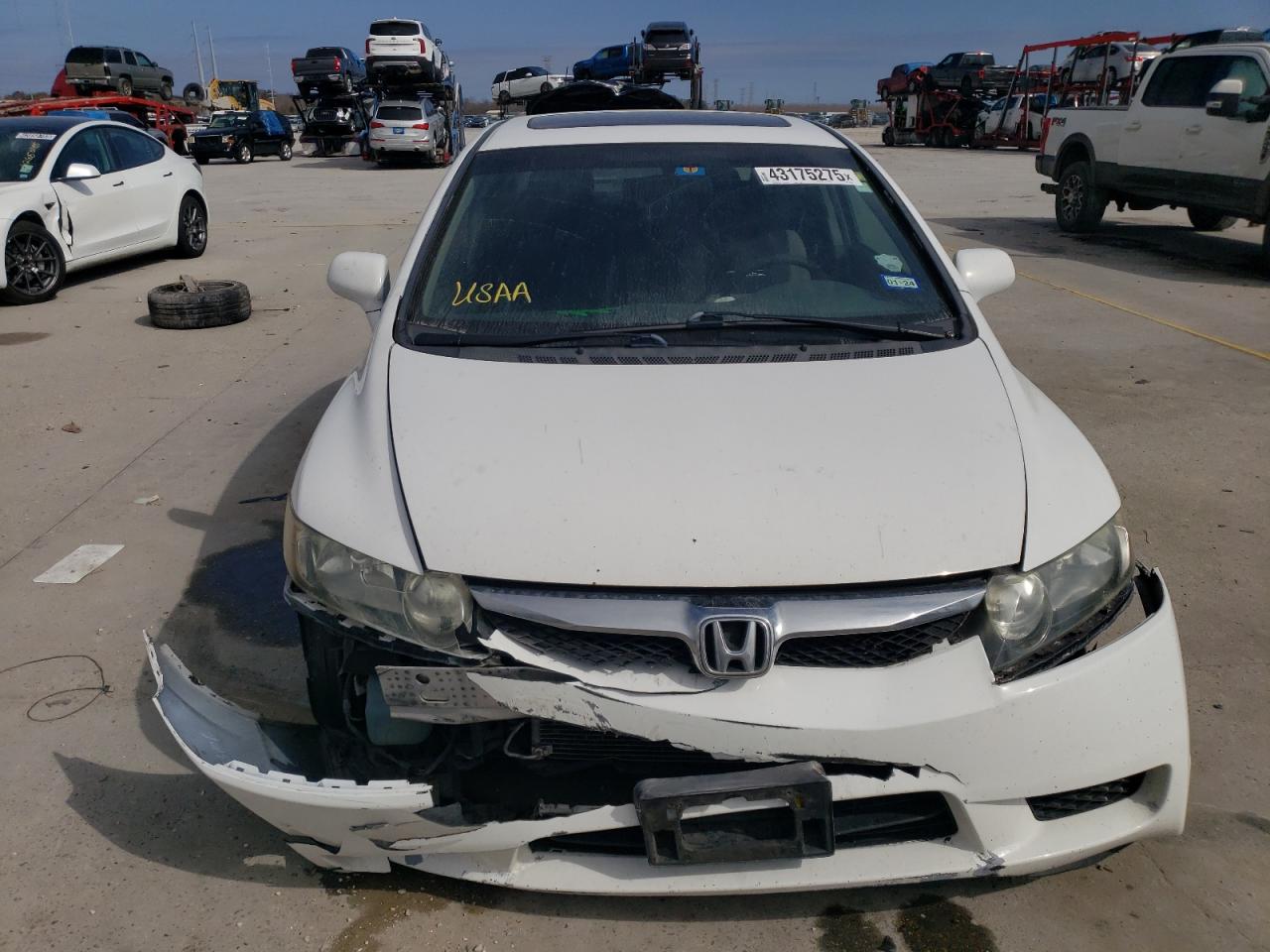 2011 Honda Civic VIN 2HGFA1F80BH509032 Copart auction photo, all over damage thumbnail 5