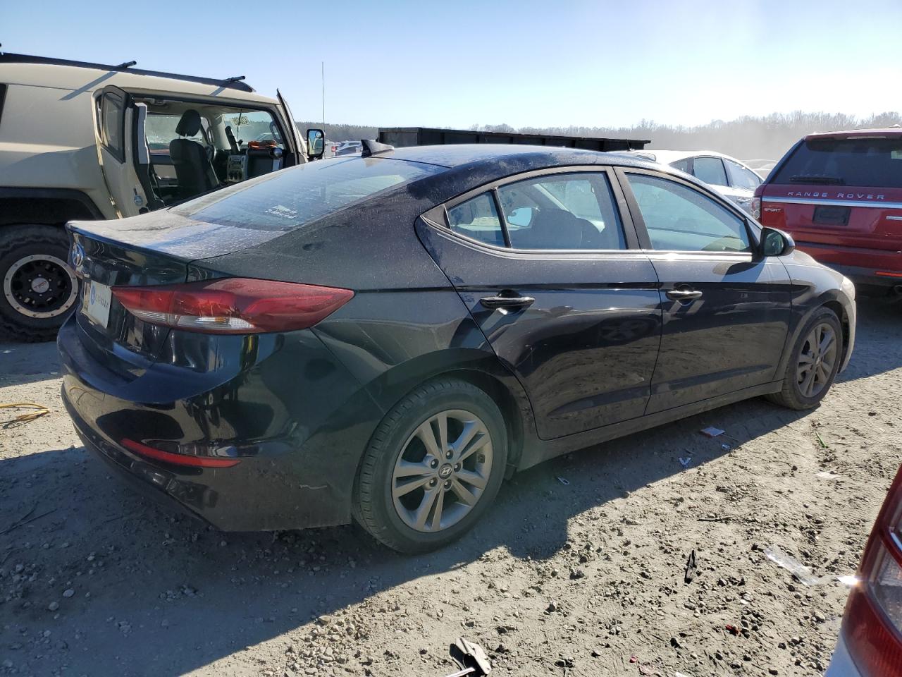 2017 Hyundai Elantra VIN KMHD84LFXHU098780 Copart auction photo, front end damage thumbnail 3