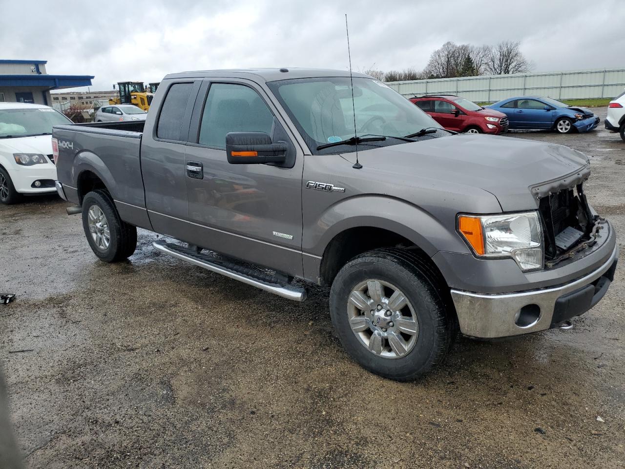 2012 Ford F-150 VIN 1FTFX1ETXCFA84909 Copart auction photo, front end / side damage thumbnail 4