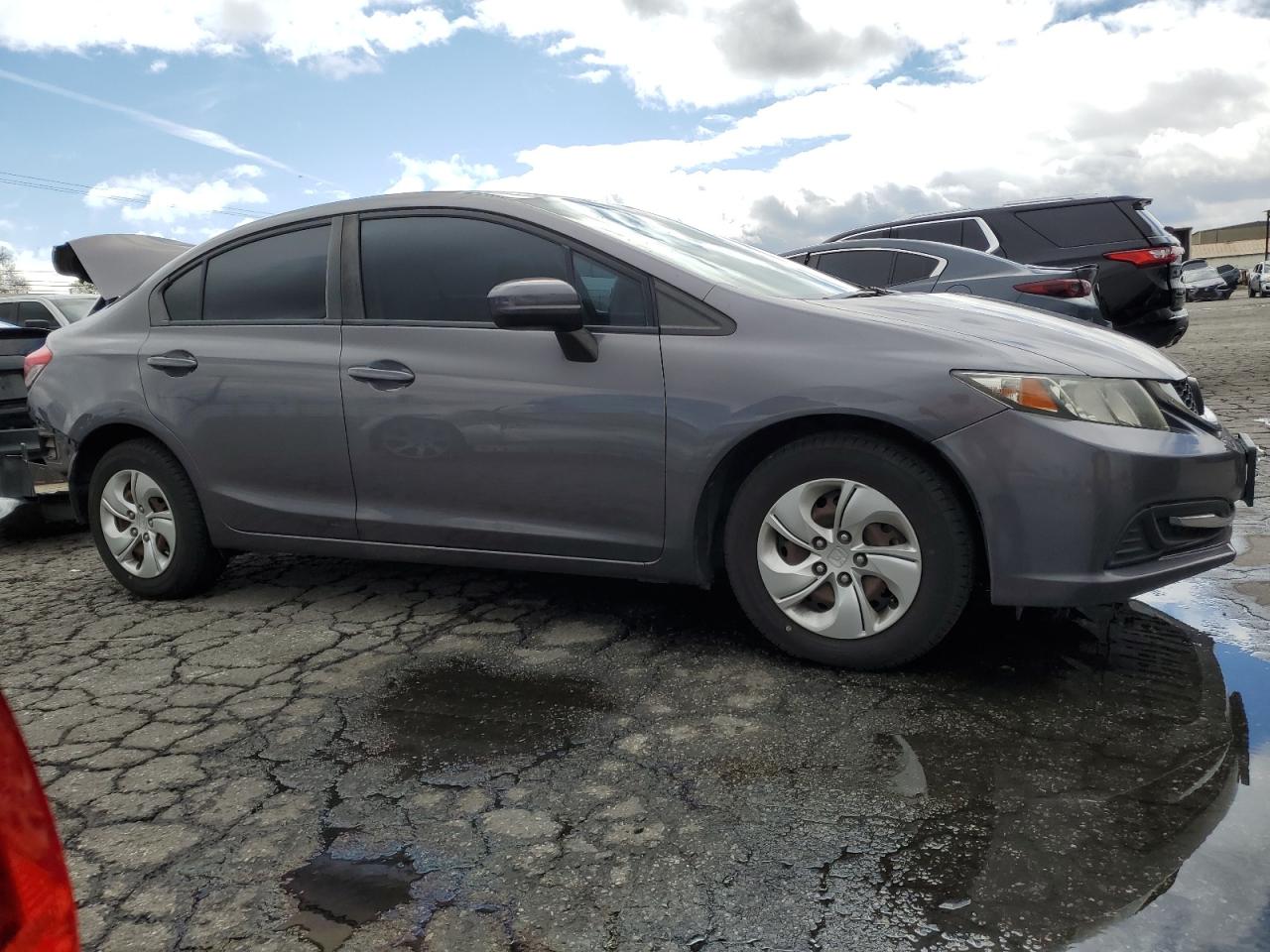 2015 Honda Civic VIN 19XFB2F50FE239311 Copart auction photo, rear end / side damage thumbnail 4