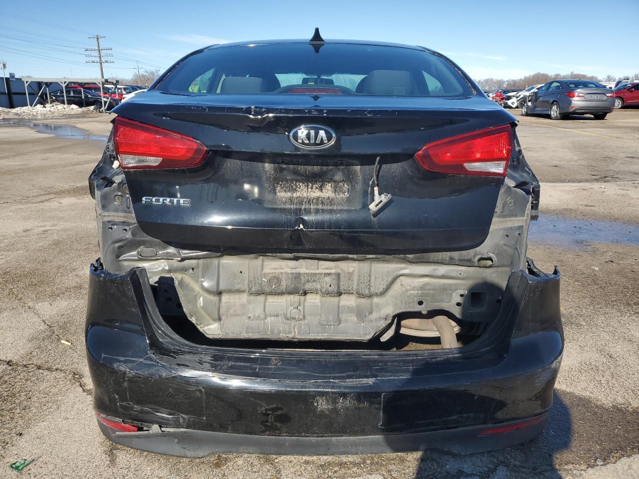 2017 KIA Forte VIN 3KPFL4A74HE007587 Copart auction photo, all over damage thumbnail 6