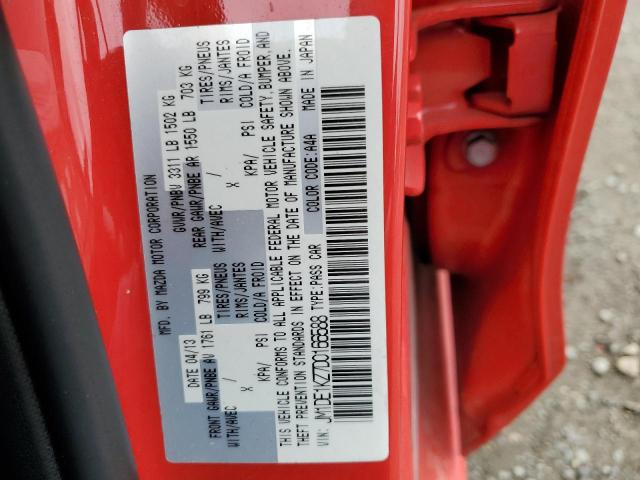 2013 Mazda 2 VIN JM1DE1KZ7D0166588 Copart auction photo, side damage thumbnail 12