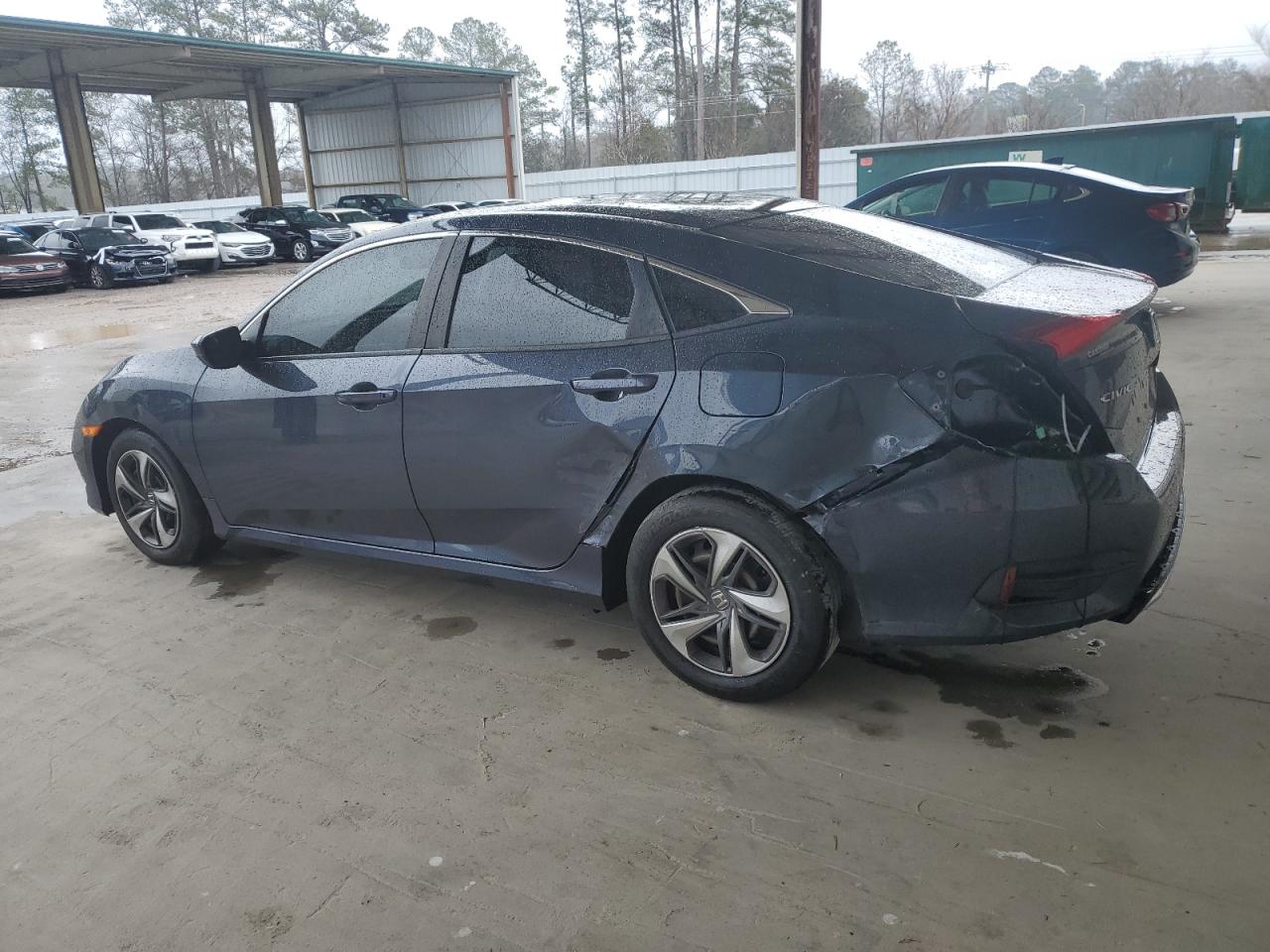 2019 Honda Civic VIN 2HGFC2F65KH554398 Copart auction photo, rear end damage thumbnail 2