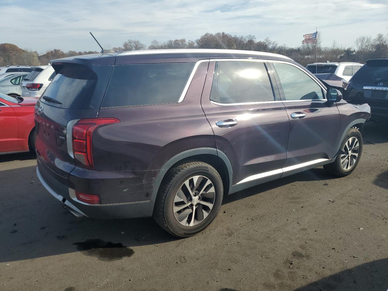 2020 Hyundai Palisade VIN KM8R2DHE7LU152780 Copart auction photo, front end / minor dent/scratches damage thumbnail 3