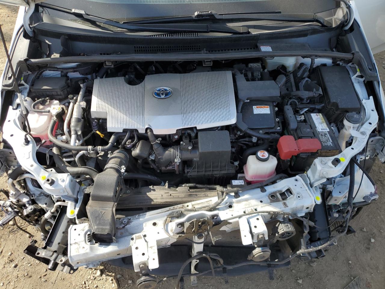 2021 Toyota Prius VIN JTDKAMFP4M3169525 Copart auction photo, front end damage thumbnail 11