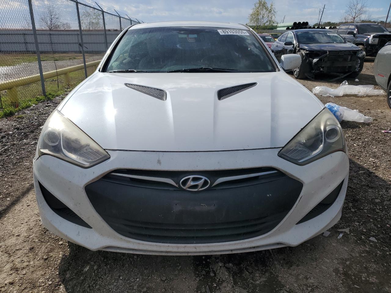 2013 Hyundai Genesis VIN KMHHT6KD3DU104781 Copart auction photo, front end / side damage thumbnail 5